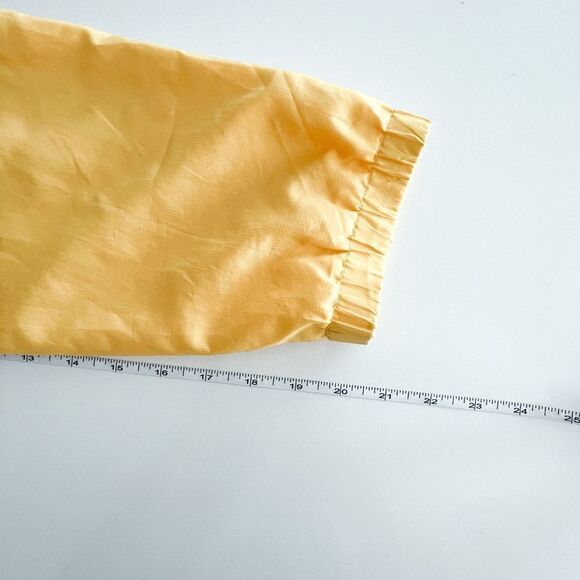 Eddie Bauer Womens Windbreaker Jacket Full Zip Mock Neck Packable Yellow Large - Picture 7 of 7